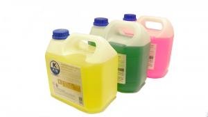 Coolant fluid, green, yellow, red 100%