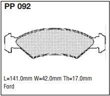 pp092.jpg Black Diamond PP092 predator pad brake pad kit
