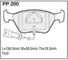 pp200.jpg Black Diamond PP200 predator pad brake pad kit