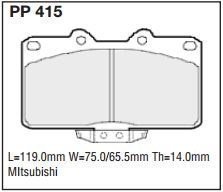 pp415.jpg Black Diamond PP415 predator pad brake pad kit