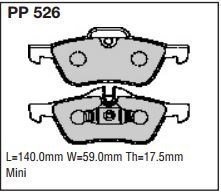 pp526.jpg Black Diamond PP526 predator pad brake pad kit