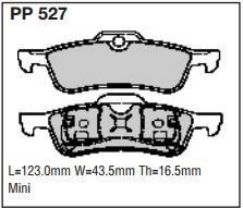 pp527.jpg Black Diamond PP527 predator pad brake pad kit