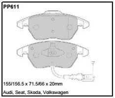 pp611.jpg Black Diamond PP611 predator pad brake pad kit