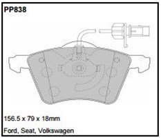 pp838.jpg Black Diamond PP838 predator pad brake pad kit