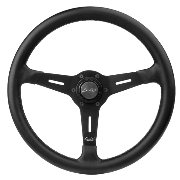 Universal steering wheel vintage Luisi Montecarlo 390 mm Mahogany