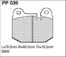 pp039.jpg Black Diamond PP039 predator pad brake pad kit