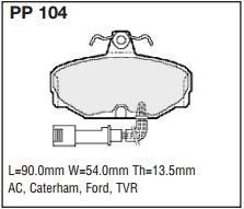 pp104.jpg Black Diamond PP104 predator pad brake pad kit