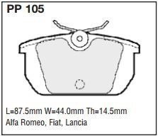 pp105.jpg Black Diamond PP105 predator pad brake pad kit