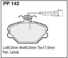 pp142.jpg Black Diamond PP142 predator pad brake pad kit
