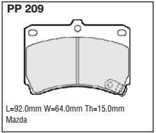 pp209.jpg Black Diamond PP209 predator pad brake pad kit
