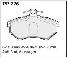 pp226.jpg Black Diamond PP226 predator pad brake pad kit