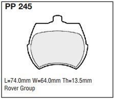 pp245.jpg Black Diamond PP245 predator pad brake pad kit
