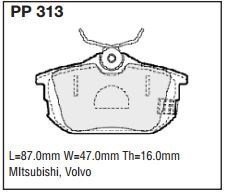 pp313.jpg Black Diamond PP313 predator pad brake pad kit