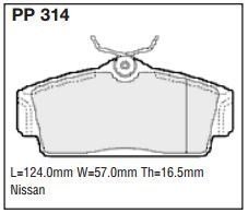 pp314.jpg Black Diamond PP314 predator pad brake pad kit