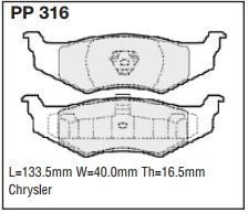 pp316.jpg Black Diamond PP316 predator pad brake pad kit