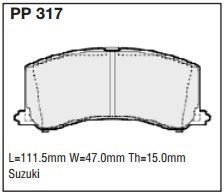 pp317.jpg Black Diamond PP317 predator pad brake pad kit