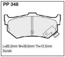 pp348.jpg Black Diamond PP348 predator pad brake pad kit