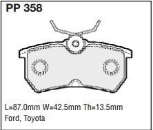 pp358.jpg Black Diamond PP358 predator pad brake pad kit
