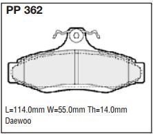 pp362.jpg Black Diamond PP362 predator pad brake pad kit