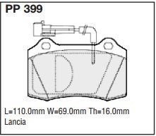 pp399.jpg Black Diamond PP399 predator pad brake pad kit