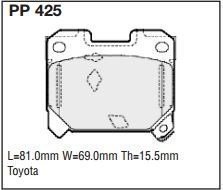 pp425.jpg Black Diamond PP425 predator pad brake pad kit