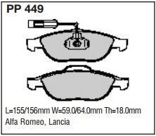 pp449.jpg Black Diamond PP449 predator pad brake pad kit