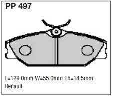 pp497.jpg Black Diamond PP497 predator pad brake pad kit
