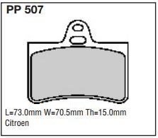 pp507.jpg Black Diamond PP507 predator pad brake pad kit