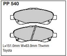 pp540.jpg Black Diamond PP540 predator pad brake pad kit