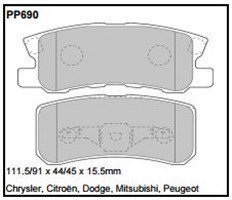 pp690.jpg Black Diamond PP690 predator pad brake pad kit