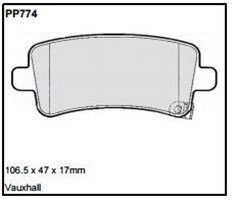 pp774.jpg Black Diamond PP774 predator pad brake pad kit