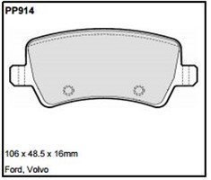 pp914.jpg Black Diamond PP914 predator pad brake pad kit