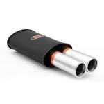 RM Motors Sports silencer RM205 with two satin tips KPZS76/76DP