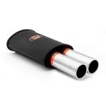 RM Motors Sports silencer RM206 with two satin tips KPZS76/76