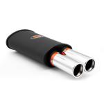 RM Motors Sports silencer RM212 with two polished tips KPZP76/76DK