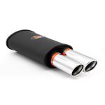 RM Motors Sports silencer RM213 with two polished tips KSZP76/76DK